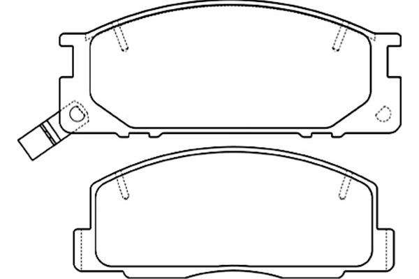 KAVO PARTS Комплект тормозных колодок, дисковый тормоз BP-9101
